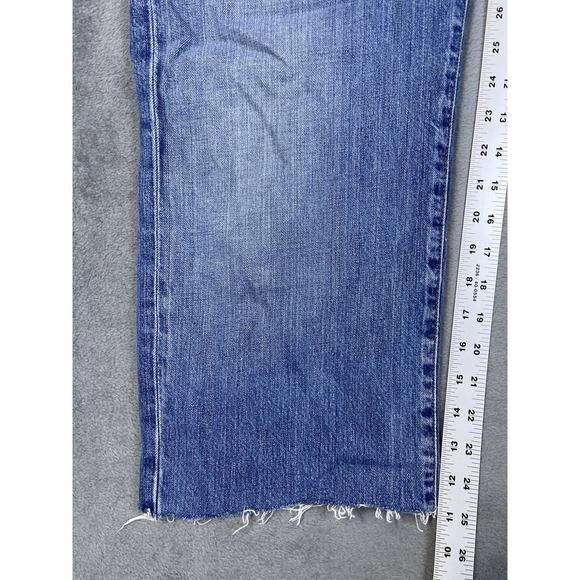 Ralph Lauren Jeans Mens 34x25 Blue Denim Relaxed Straight Light Wash Cut Off** - Picture 5 of 11
